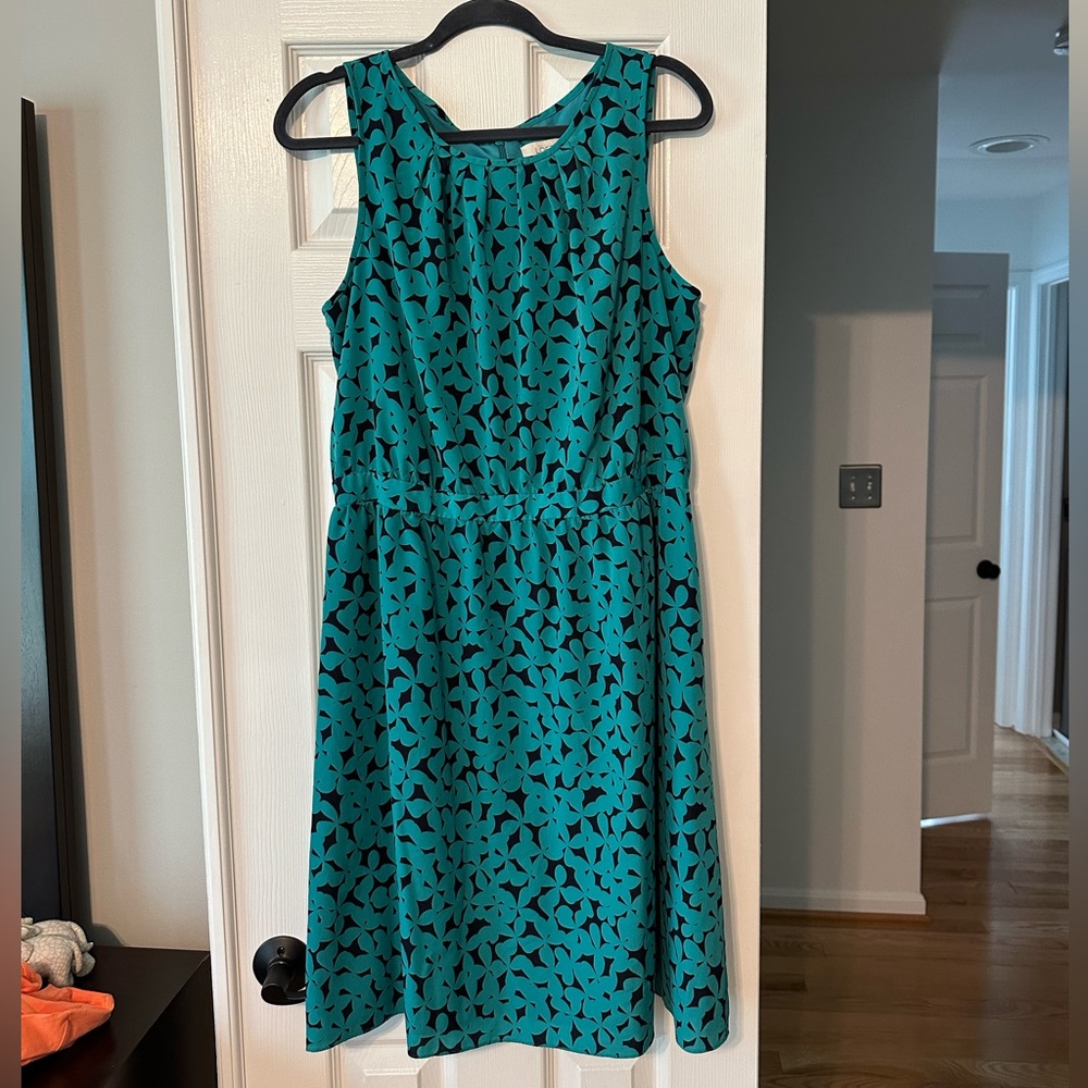 Loft knee length print dress